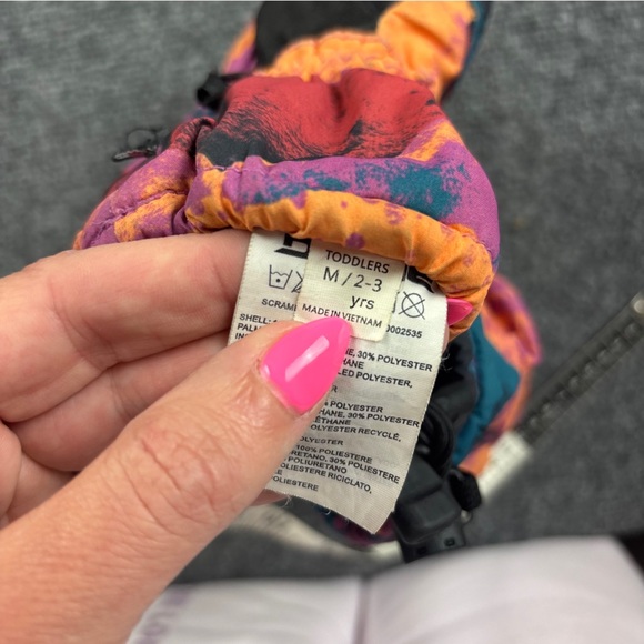 DAKINE Girls Scrambler Mitt winter Mittens Multi- Color size: 2-3 Years - Picture 5 of 7